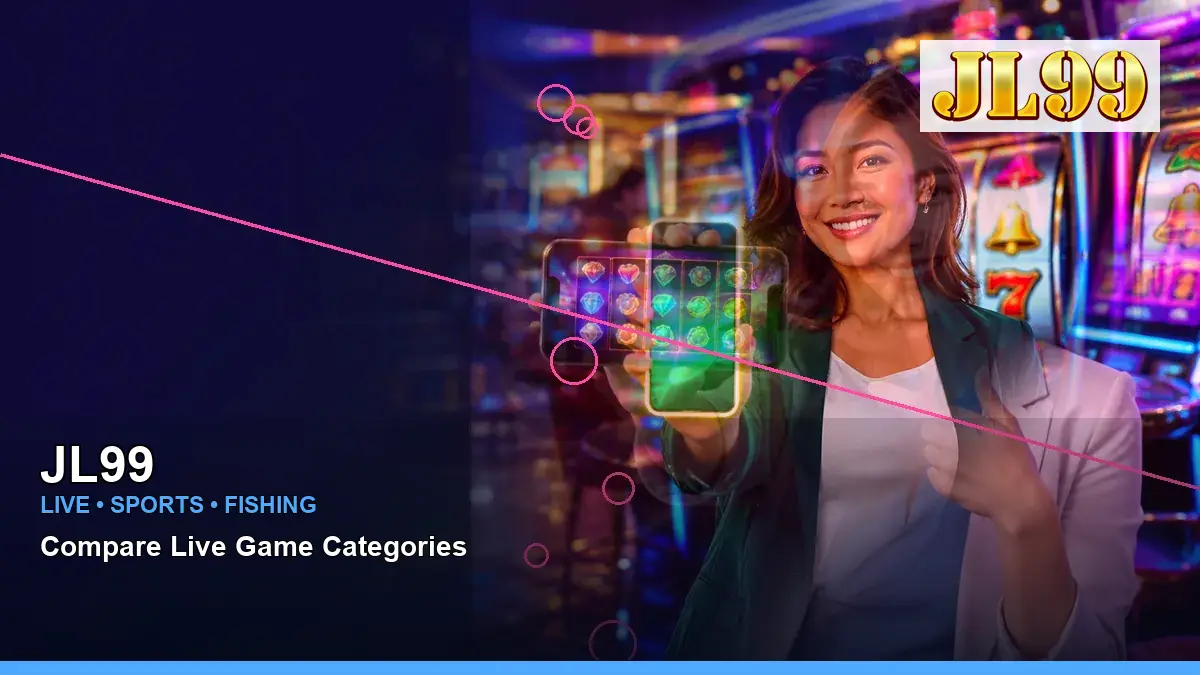 JL99 right-framed party online slot games highlighting mobile-friendly casino play